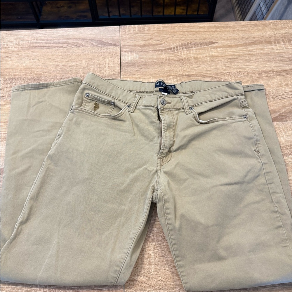U.S. Polo Assn. Beige Casual Trousers